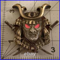 Navy Challenge Coin Samurai Swords Removable Far East Chiefs