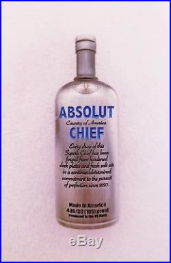Navy Chief CPO Challenge Coin ABSOLUT VODKA SERIALIZED non nypd msg RARE