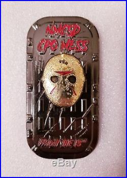 Navy Chief CPO Challenge Coin BLK&GLD JASON door hatch ONLY100MADE no nypd msg
