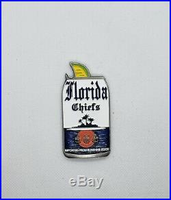 Navy Chief CPO Challenge Coin CORONA Drink Can non nypd msg 100 MADE Manatee