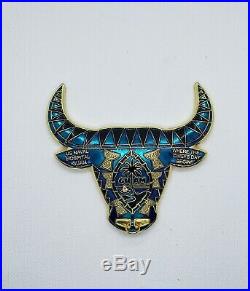 Navy Chief CPO Challenge Coin GUAM Bull Head non nypd msg LIMITED Nose Ring