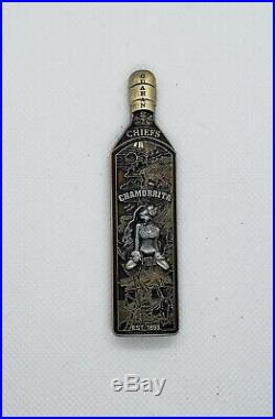 Navy Chief CPO Challenge Coin GUAM CHAMORRITA Bottle non nypd msg Only50 MADE
