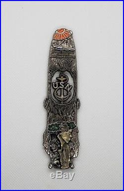 Navy Chief CPO Challenge Coin HAWAII ATG SURFBOARD non nypd msg ANCHOR SPINS