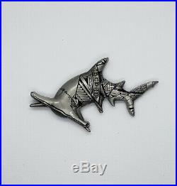Navy Chief CPO Challenge Coin HAWAII Antique Silver SHARK no nypd msg RARE