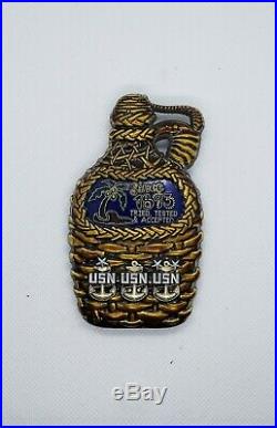 Navy Chief CPO Challenge Coin HAWAII Growler Bottle ANTIQUE nypd msg 100 Made