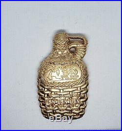 Navy Chief CPO Challenge Coin HAWAII Growler Bottle GOLD nypd msg 100 Made