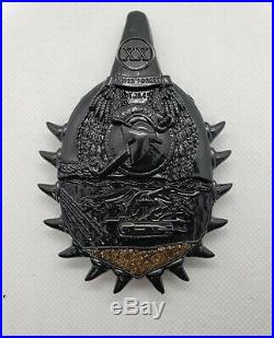 Navy Chief CPO Challenge Coin HAWAII SEAL Paddle non nypd msg RARE REAL SAND