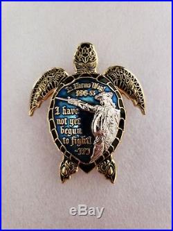 Navy Chief CPO Challenge Coin HAWAII SEA TURTLE no nypd msg AMAZING DDG-53