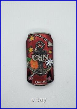 Navy Chief CPO Challenge Coin HAWAII TIKI Drink Can non nypd msg VERY LIMITED
