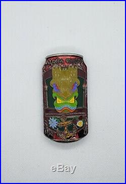 Navy Chief CPO Challenge Coin HAWAII TIKI Drink Can non nypd msg VERY LIMITED