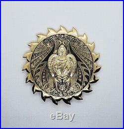 Navy Chief CPO Challenge Coin HAWAII TIKI Turtle GOLD no nypd msg ONLY 50 MADE