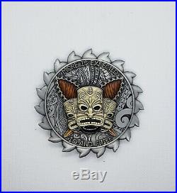 Navy Chief CPO Challenge Coin HAWAII TIKI Turtle Silver no nypd msg 100 MADE