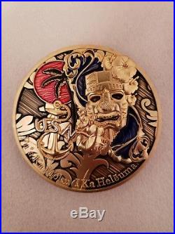 Navy Chief CPO Challenge Coin Hawaii GOLD AMAZING DETAILSnon nypd msg HEAVY