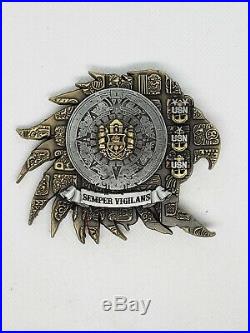 Navy Chief CPO Challenge Coin INDIAN WARRIORS SKULL non nypd msg RARE DETAILED