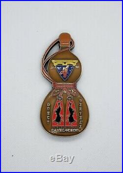 Navy Chief CPO Challenge Coin JAPAN rice wine BOTTLE non nypd msg HEAVY RARE