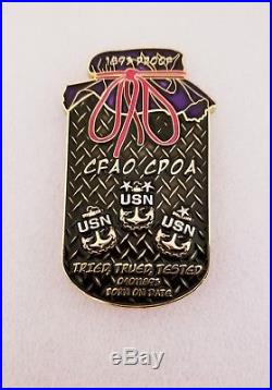 Navy Chief CPO Challenge Coin Japan GOLD Snake SAKI drink non nypd msg RARE