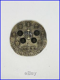 Navy Chief CPO Challenge Coin LCS PIRATE DOUBLOON nypd msg RARE HOLDS ANCHORS