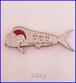 Navy Chief CPO Challenge Coin MAHI fish LIMITED non nypd msg BEAUTIFUL