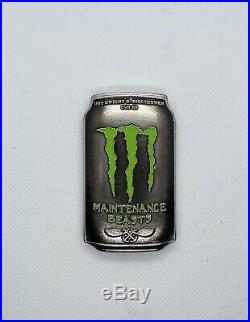 Navy Chief CPO Challenge Coin MONSTER Drink Can non nypd msg VERY LIMITED