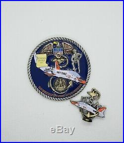 Navy Chief CPO Challenge Coin NAS MERIDIAN 2 Pieces no nypd msg LIMITED