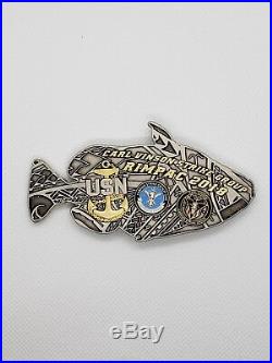 Navy Chief CPO Challenge Coin RIMPAC FISH HAWAII non nypd msg VERY LIMITED