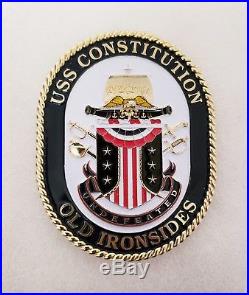 Navy Chief CPO Challenge Coin USS CONSTITUTION 2017 non nypd msg SERIALIZED