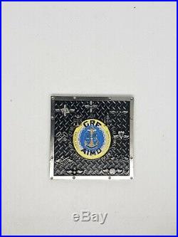 Navy Chief CPO Challenge Coin USS FORD emblem non nypd msg VERY RARESERIALIZED