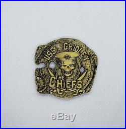 Navy Chief CPO Challenge Coin USS Gridley GOONIES non nypd msg SUPER DETAILED