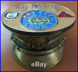 Navy Chief, CPO Challenge Coin USS MAKIN ISLAND LHD 8 Combo Cover Coin