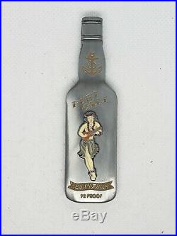 Navy Chief CPO Challenge coin SAILOR JERRY bottle msg nypd ONLY 50 MADE