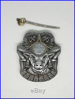 Navy Chief CPO Challenge coin SD MEDICAL msg nypd SWORD OPENS WINDOW VERY RARE