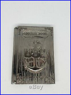 Navy Chief CPO Challenge coin SPAWAR CHARGEBOOK msg nypd VERY RARE CHROME 2019