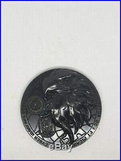 Navy Chief CPO Challenge coin WASH DC EAGLE msg nypd THICK & DETAILED BLACK