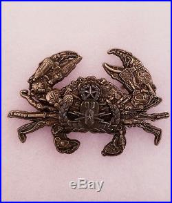 Navy Chief CPO Challenge coin seal EOD CRAB RARE non nypd msg SUPER DETAILED
