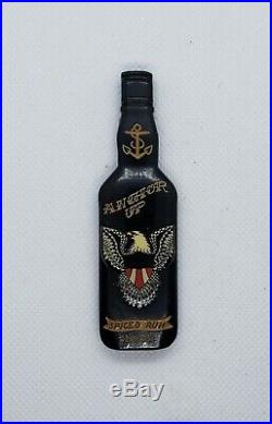 Navy Chief CPO SAILOR JERRY bottle SERIALIZED Challenge coin non nypd msg