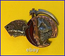 Navy Chief, Navy SEAL Shooting Reaper coin. DEVGRU/SEAL Team 6, Non-Chief coin