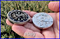 Navy Chief Seal Team 6 SUBMARINER SUB Watch Challenge Coin NSW CPO DEVGRU NYPD