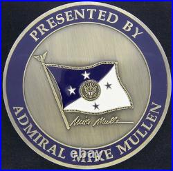 Navy Chief of Naval Operations CNO Admiral Mike Mullen 3 Inch Challenge Coin