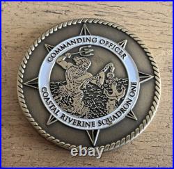 Navy Commanding Officer Coastal Riverine Squadron One Challenge Coin