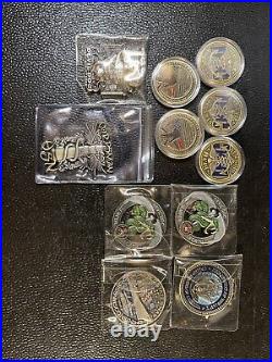 Navy Corpsman Marines Devil Doc Veteran US Navy Challenge Coin Lot 11 Coins USMC
