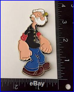 Navy Cpo Chief Mess Challenge Coin Poopdeck Pappy Popeye Sailor Cartoon Non Nypd