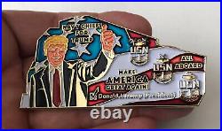 Navy Cpo Chief President Donald Trump Train Potus Challenge Coin Nypd Cia Fbi