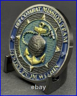 Navy Cyber Warfare 107 Combat Mission Team Challenge Coin Kraken Octopus Rare
