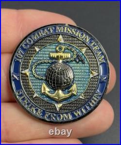 Navy Cyber Warfare 107 Combat Mission Team Challenge Coin Kraken Octopus Rare