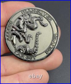 Navy Cyber Warfare 107 Combat Mission Team Challenge Coin Kraken Octopus Rare