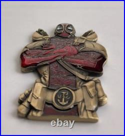 Navy Deadpool CPO Coin Challenge Coin Military Numbered #217 R3
