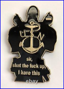 Navy Deadpool CPO Coin Challenge Coin Military Numbered #217 R3