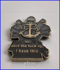 Navy Deadpool CPO Coin Challenge Coin Military Numbered #217 R3