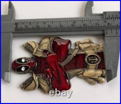 Navy Deadpool CPO Coin Challenge Coin Military Numbered #217 R3