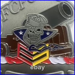 Navy FCPOA SUW DIV 21 Challenge Coin. Approximately 3 Tall